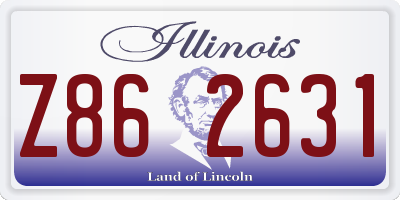 IL license plate Z862631