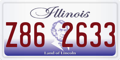 IL license plate Z862633