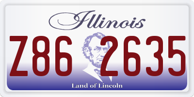 IL license plate Z862635