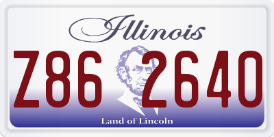IL license plate Z862640