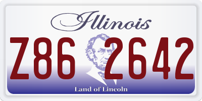 IL license plate Z862642