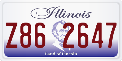 IL license plate Z862647