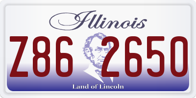 IL license plate Z862650
