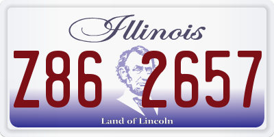 IL license plate Z862657