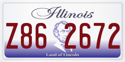 IL license plate Z862672