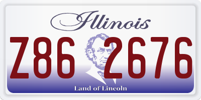 IL license plate Z862676