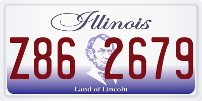 IL license plate Z862679