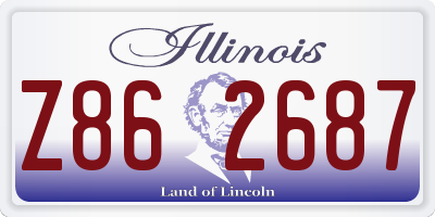 IL license plate Z862687
