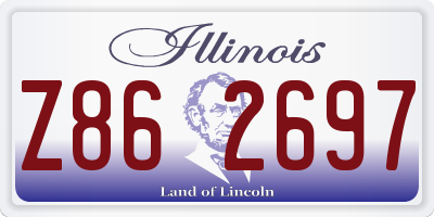 IL license plate Z862697