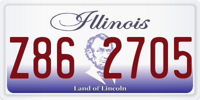 IL license plate Z862705