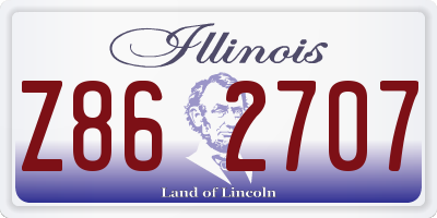 IL license plate Z862707