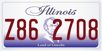IL license plate Z862708