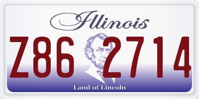 IL license plate Z862714