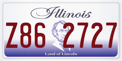 IL license plate Z862727