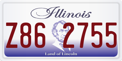 IL license plate Z862755