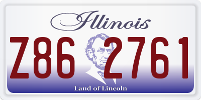IL license plate Z862761