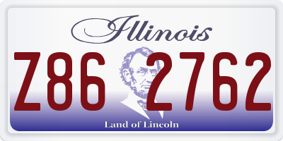 IL license plate Z862762