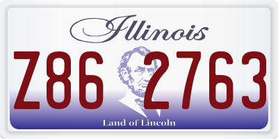 IL license plate Z862763