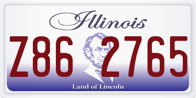 IL license plate Z862765