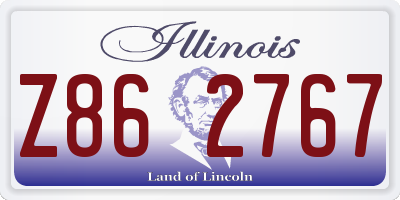 IL license plate Z862767
