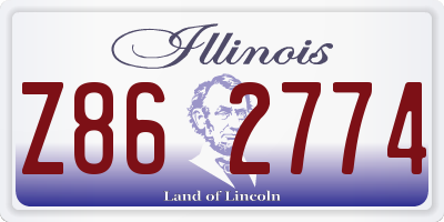 IL license plate Z862774