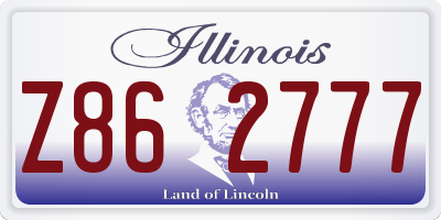 IL license plate Z862777