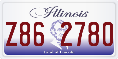 IL license plate Z862780