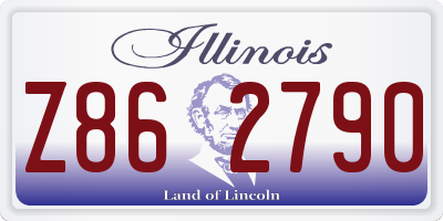 IL license plate Z862790