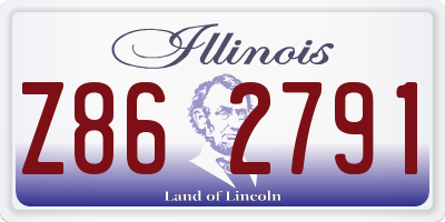IL license plate Z862791