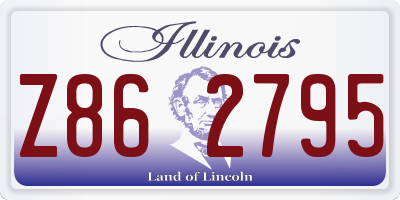IL license plate Z862795