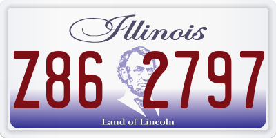 IL license plate Z862797