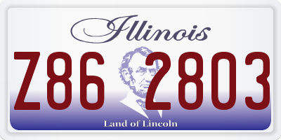 IL license plate Z862803