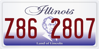 IL license plate Z862807