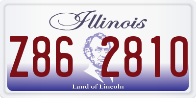 IL license plate Z862810