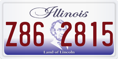 IL license plate Z862815