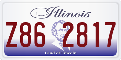IL license plate Z862817