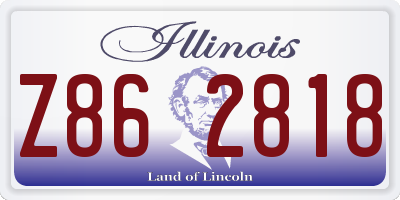 IL license plate Z862818