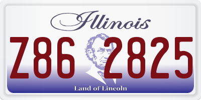 IL license plate Z862825