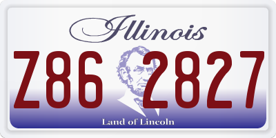 IL license plate Z862827