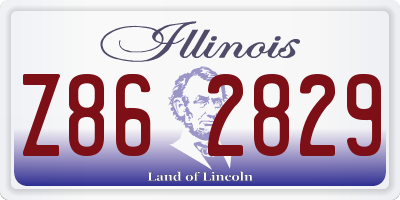 IL license plate Z862829