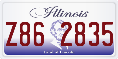 IL license plate Z862835