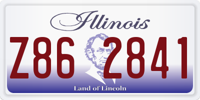 IL license plate Z862841