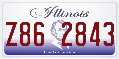 IL license plate Z862843