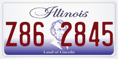 IL license plate Z862845