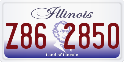 IL license plate Z862850