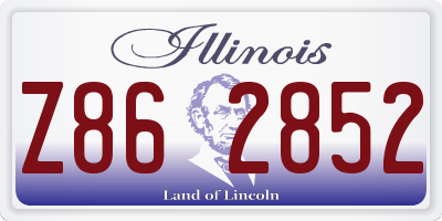 IL license plate Z862852