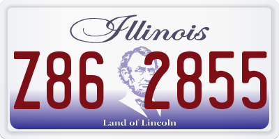 IL license plate Z862855