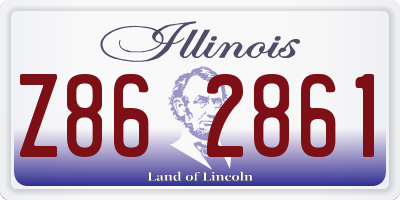 IL license plate Z862861