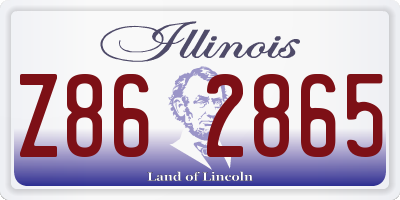 IL license plate Z862865