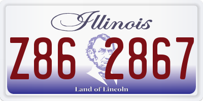 IL license plate Z862867